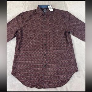 Society Of Threads Long Sleeve Slim Fit Button Up shirt size small